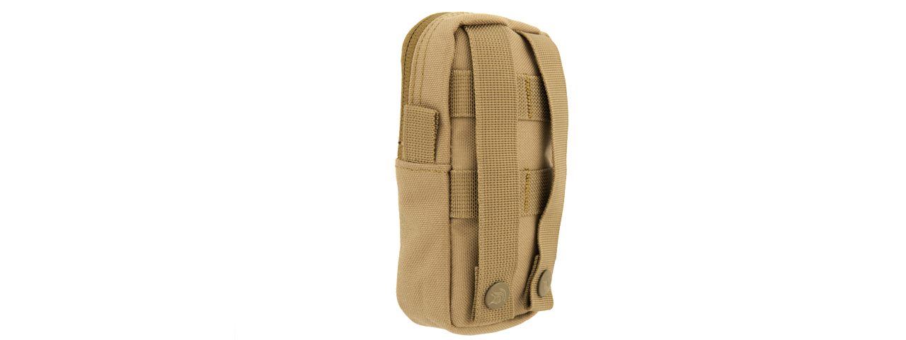 CA-1505TN SMALL ENCLOSED UTILITY POUCH (TAN) - Click Image to Close