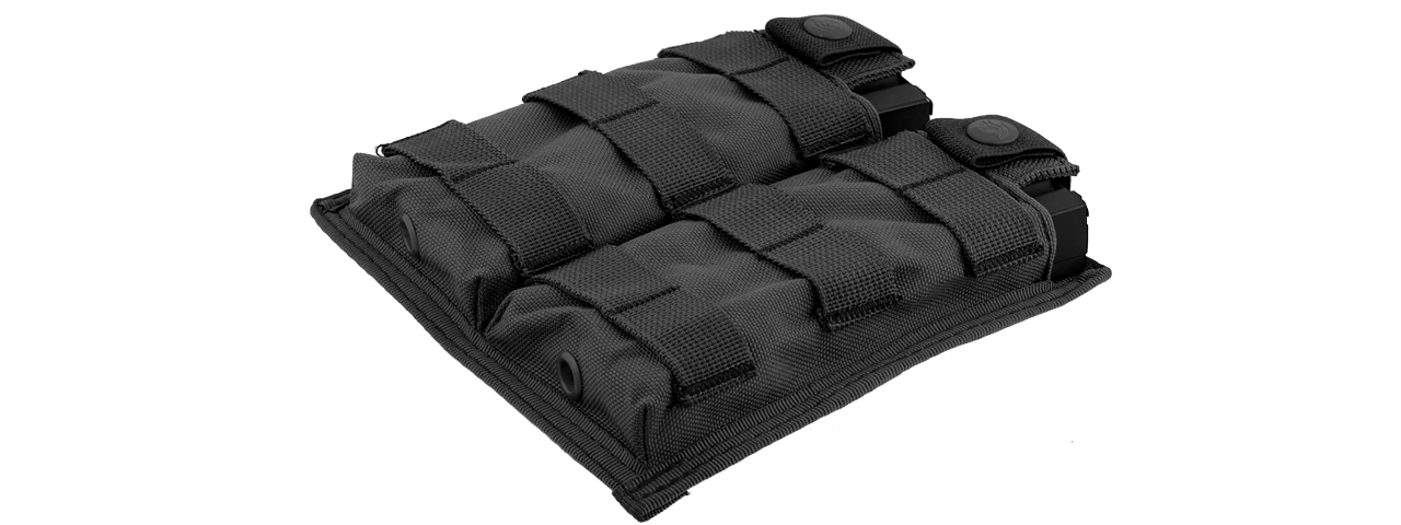 CA-1513BN DOUBLE MOLLE POUCH (BK) - Click Image to Close