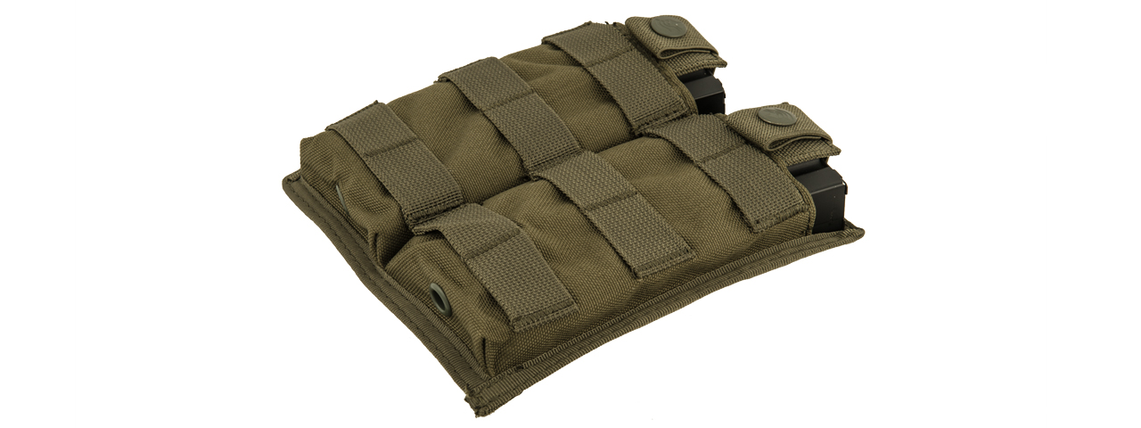 CA-1513GN DOUBLE MOLLE POUCH (OD) - Click Image to Close