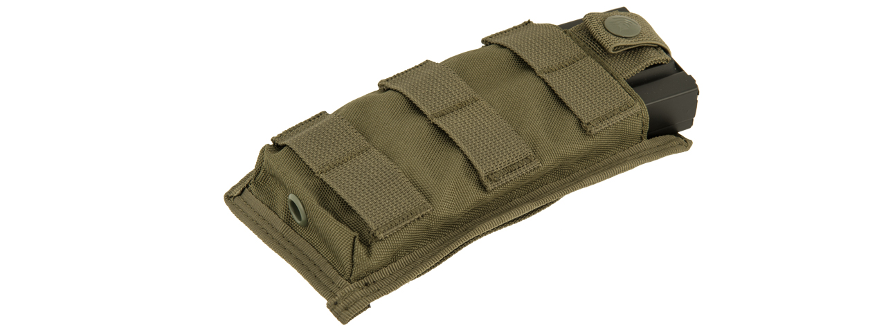 CA-1514GN SINGLE MOLLE POUCH (OD) - Click Image to Close