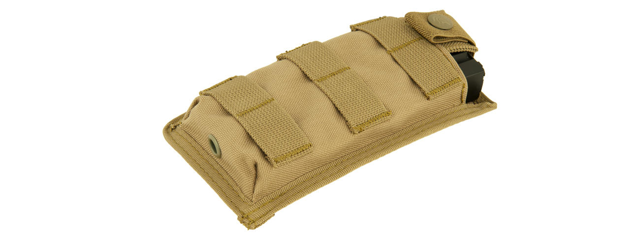 CA-1514TN SINGLE MOLLE POUCH (TAN) - Click Image to Close