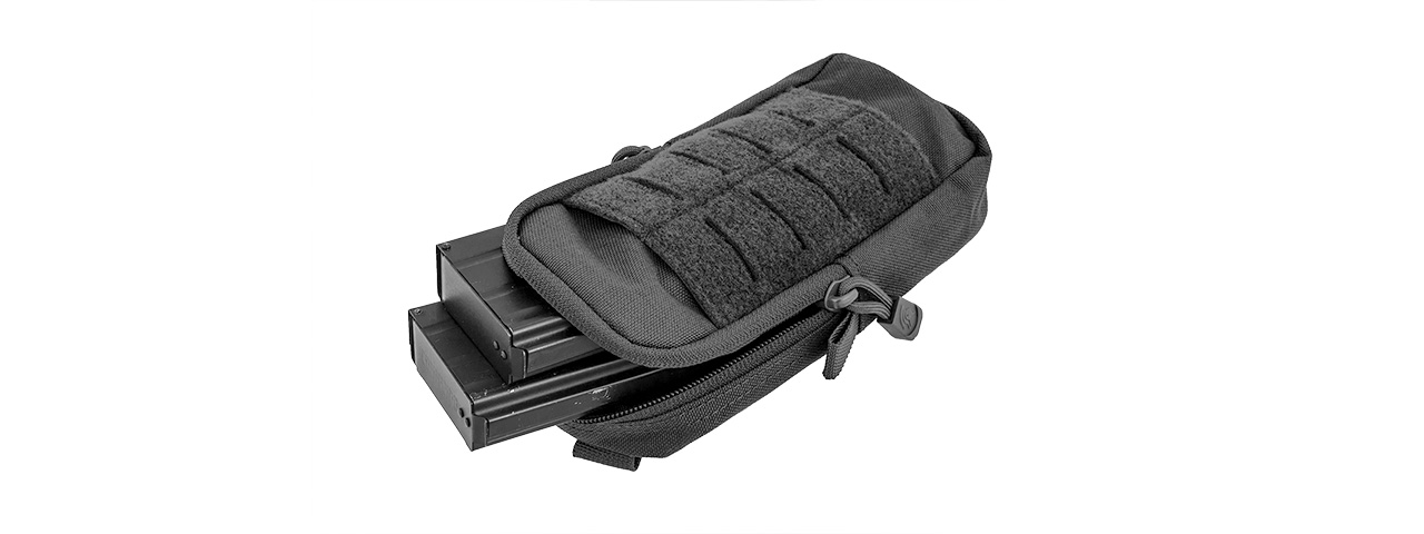 CA-1516BN ENCLOSED MAGAZINE POUCH (BK) - Click Image to Close