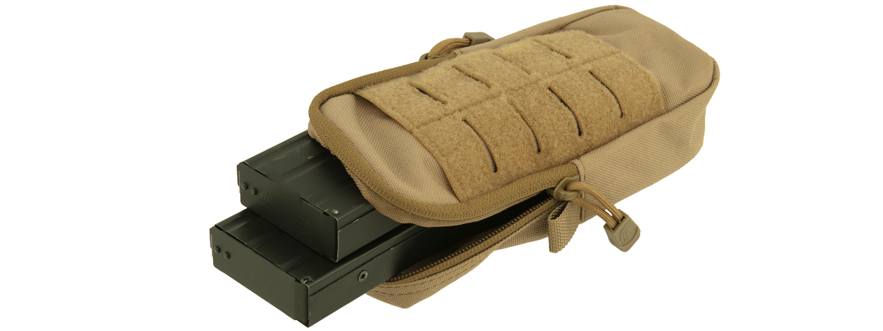 CA-1516TN ENCLOSED MAGAZINE POUCH (TAN) - Click Image to Close