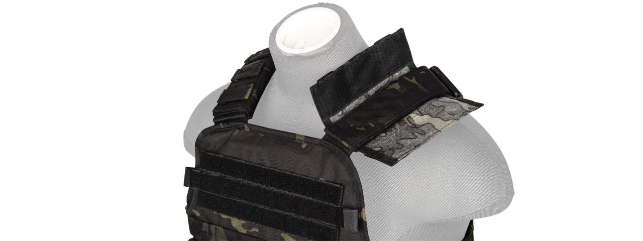 CA-2190MB Modular Tactical Vest (Black Camo) - Click Image to Close