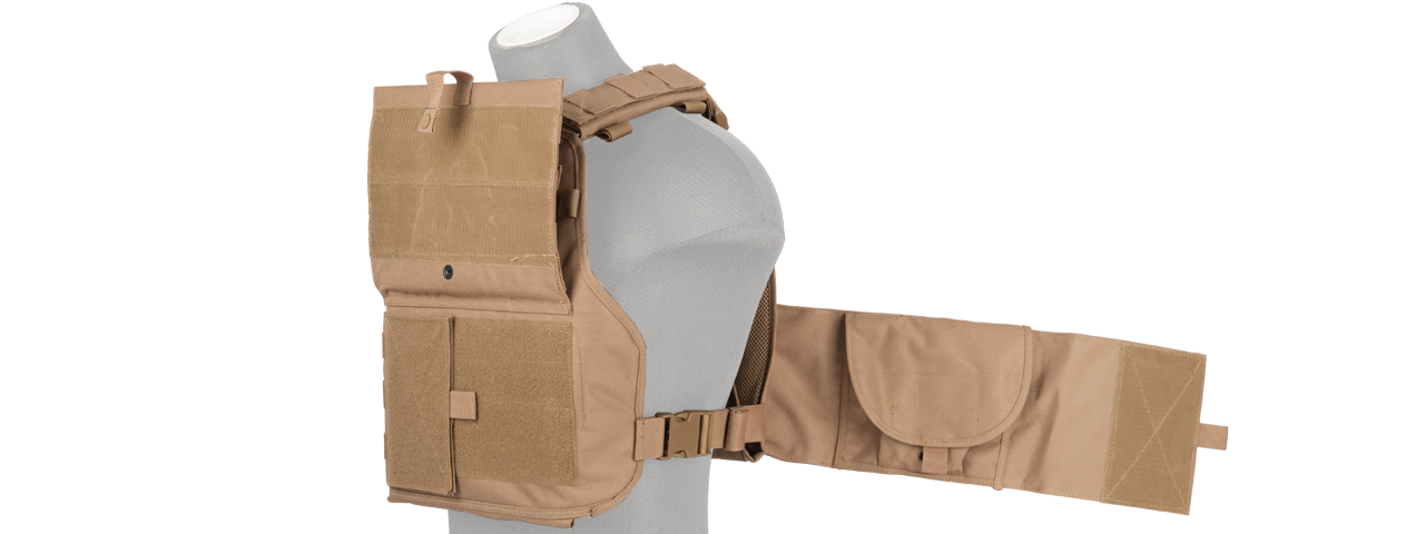 CA-2190T Modular Tactical Vest (Tan) - Click Image to Close