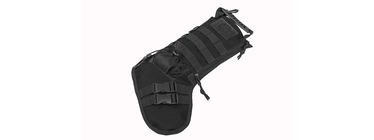CA-2195B 600D POLYESTER TACTICAL STOCKING MOLLE PANEL (BLACK) - Click Image to Close