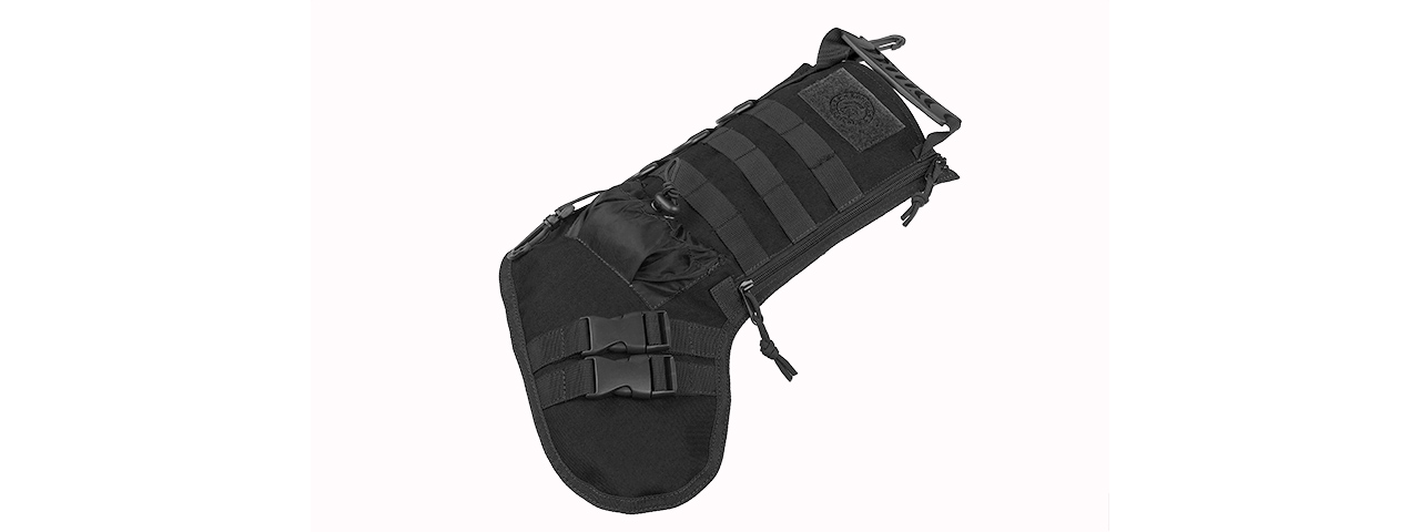 CA-2195B 600D POLYESTER TACTICAL STOCKING MOLLE PANEL (BLACK)