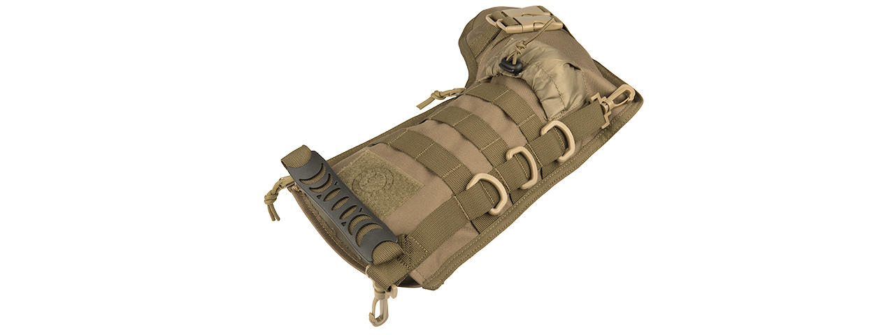 CA-2195T 600D POLYESTER TACTICAL STOCKING MOLLE PANEL (TAN) - Click Image to Close