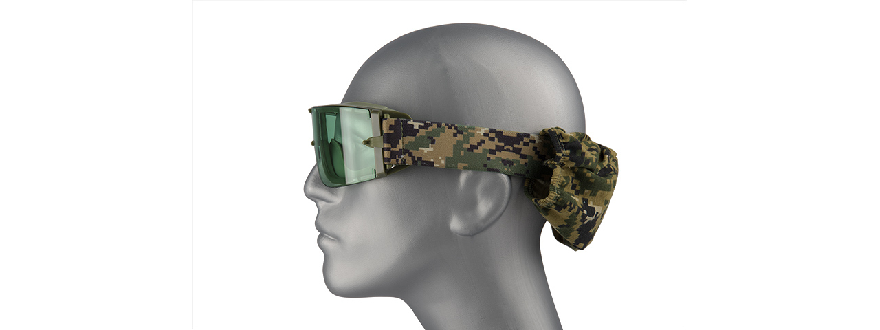 CA-234G LANCER TACTICAL SAFETY GOGGLES W/ GREEN LENS - FOREST DIGITAL - Click Image to Close