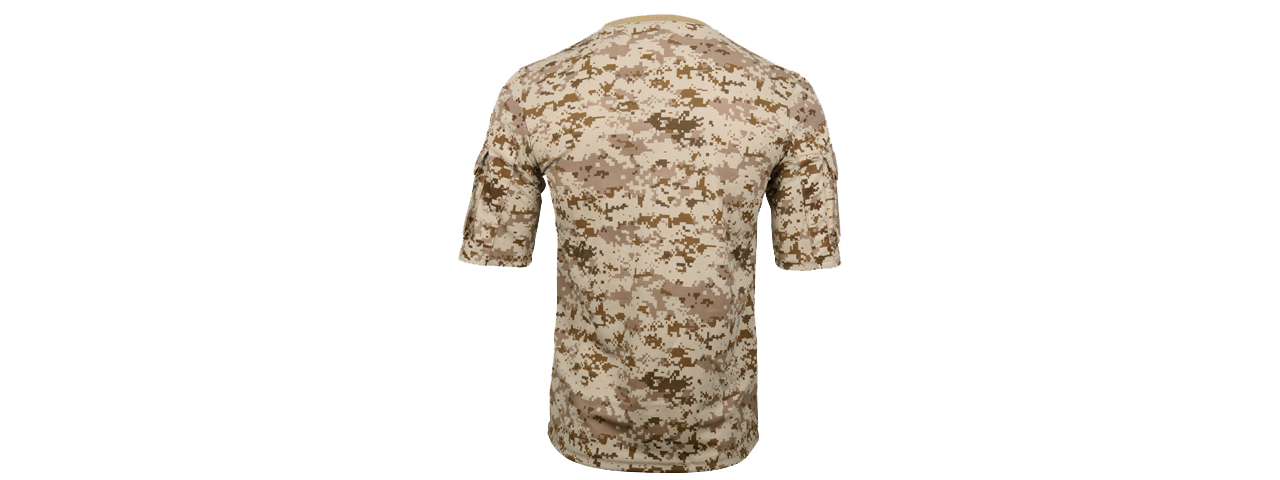 CA-2741DD-M LANCER TACTICAL SPECIALIST ADHESION ARMS T-SHIRT - MEDIUM (DESERT DIGITAL) - Click Image to Close