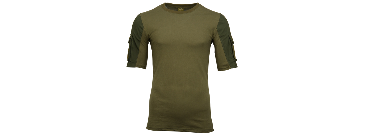 CA-2741G-XXXL LANCER TACTICAL SPECIALIST ADHESION T-SHIRT - XXXL (GREEN)