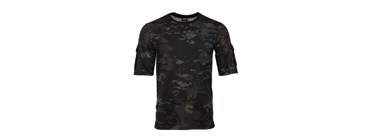 CA-2741MB-L LANCER TACTICAL SPECIALIST ADHESION T-SHIRT - LARGE (CAMO BLACK) - Click Image to Close
