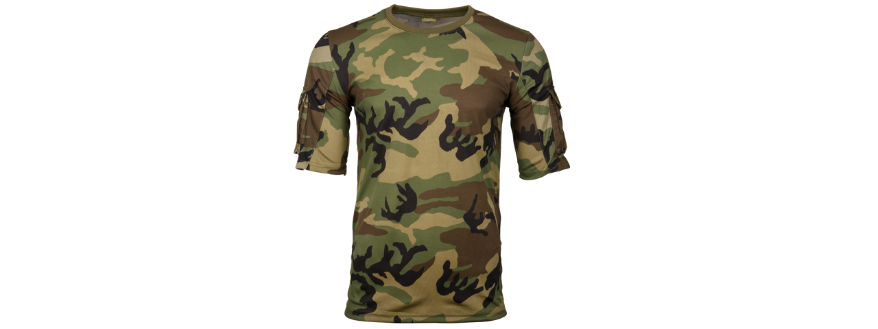 CA-2741W-M LANCER TACTICAL SPECIALIST ADHESION T-SHIRT - MEDIUM (WOODLAND)