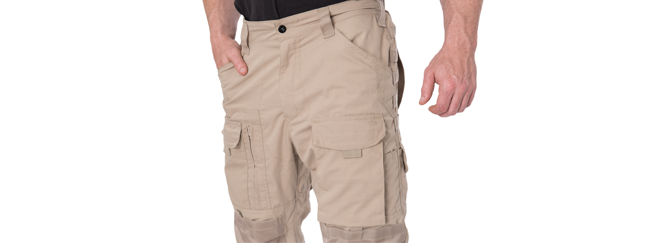 CA-2748T-L ALL-WEATHER TACTICAL PANTS (KHAKI), LRG - Click Image to Close