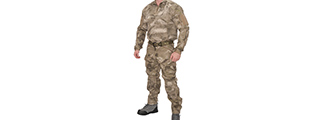 RUGGED COMBAT UNIFORM SET w/ SOFT SHELL PADDING (AT-AU), XS