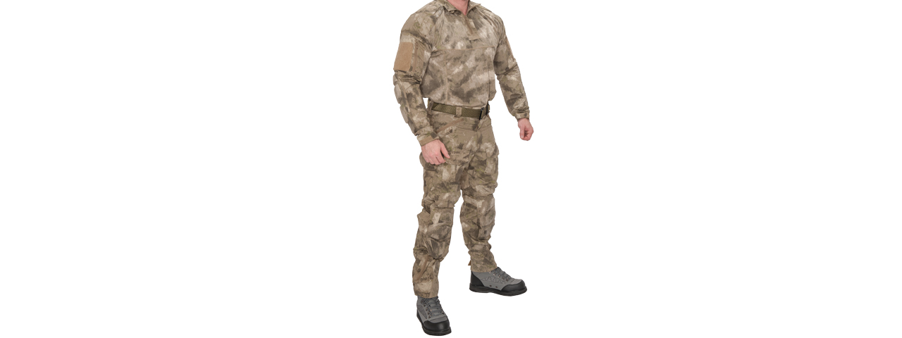 RUGGED COMBAT UNIFORM SET w/ SOFT SHELL PADDING (AT-AU), XS