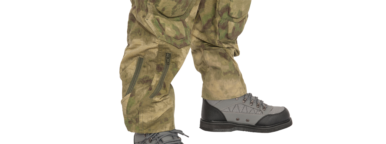 RUGGED COMBAT UNIFORM SET w/ SOFT SHELL PADDING (AT-FG), XL - Click Image to Close