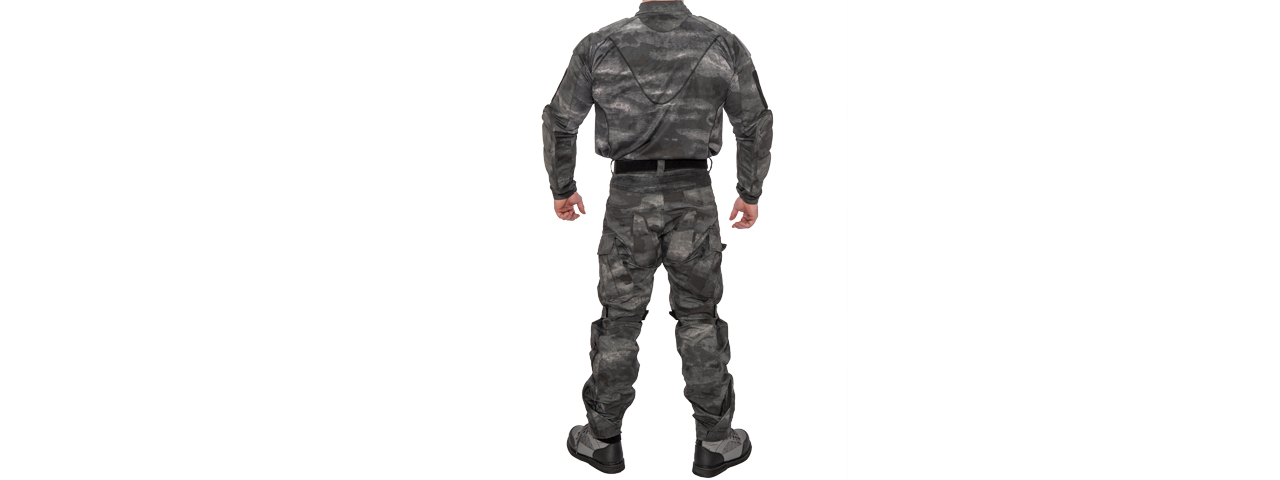 RUGGED COMBAT UNIFORM SET w/ SOFT SHELL PADDING (AT-LE), XS - Click Image to Close