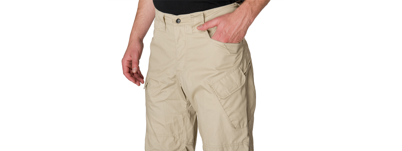 CA-2762T-M LANCER TACTICAL RESISTORS OUTDOOR RECREATIONAL PANTS MEDIUM (TAN)