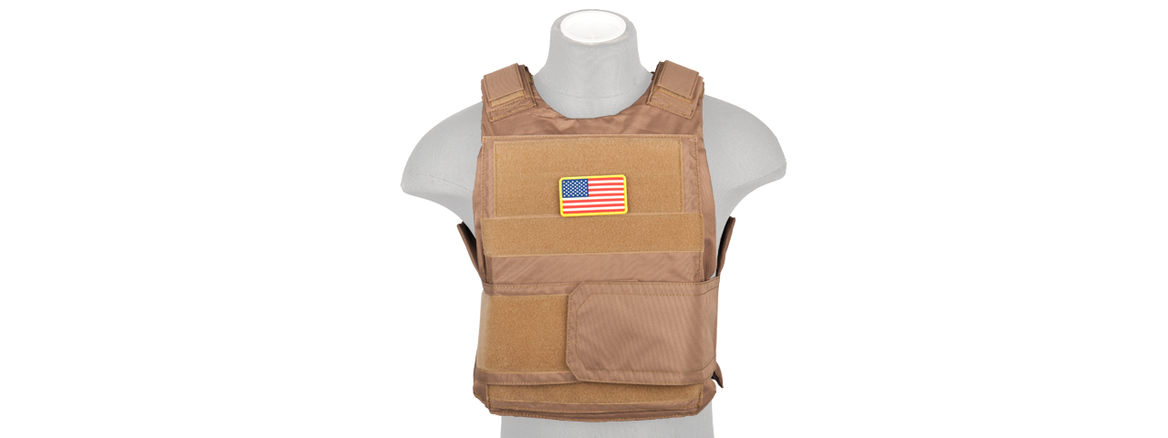 CA-302KN Nylon Body Armor Tactical Vest (Khaki) - Click Image to Close