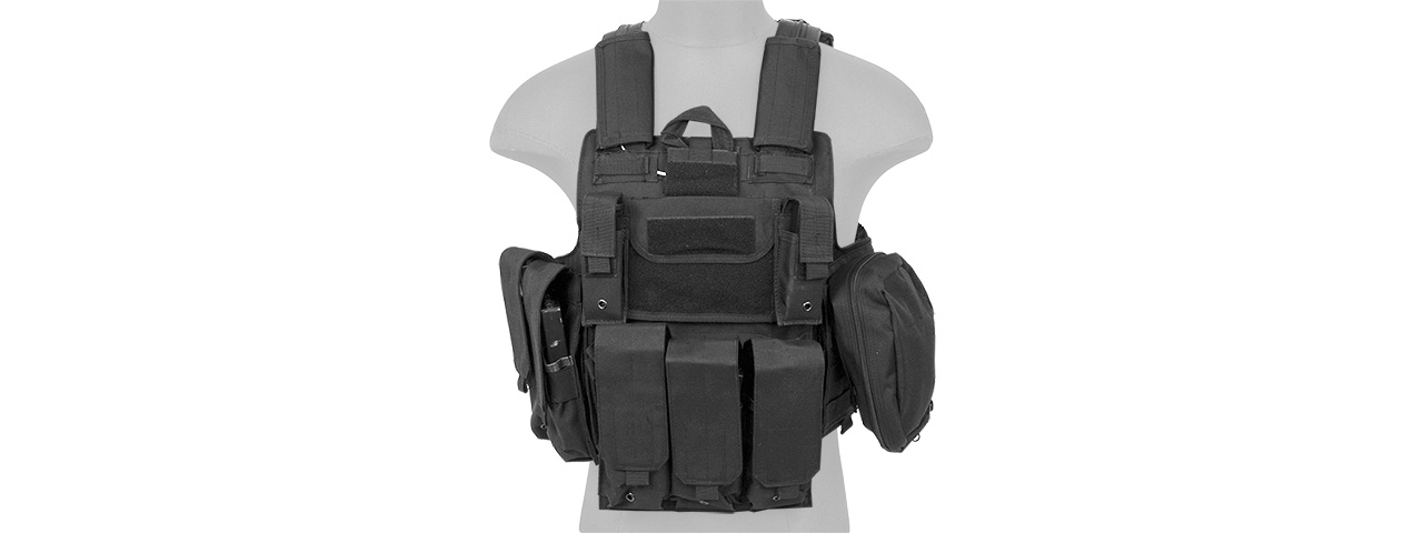 CA-303BM Strike Tactical Vest (Color Black, Size: Large)