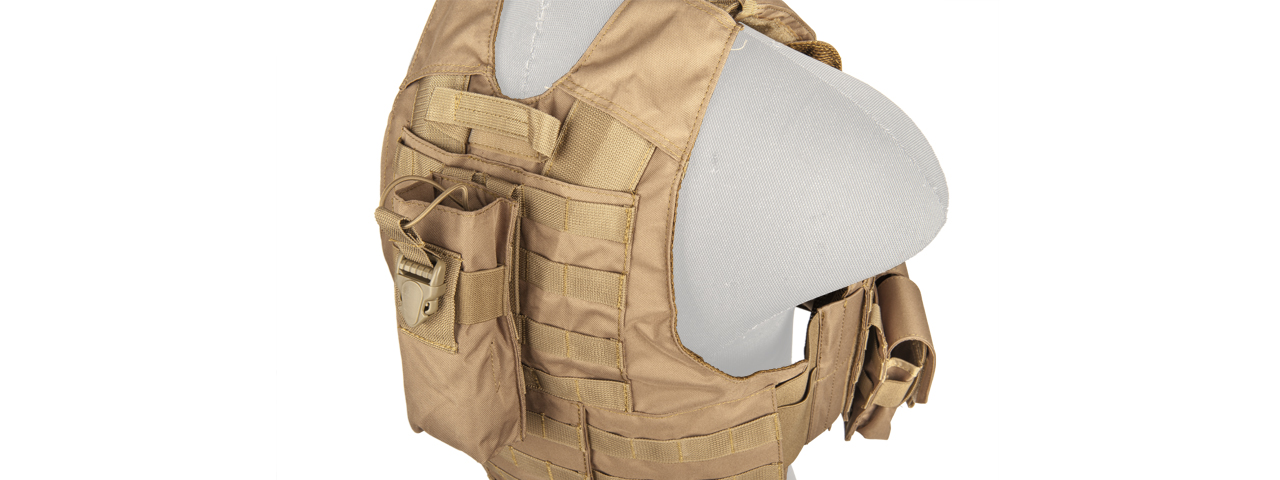 CA-303KN Strike Tactical Vest (Coyote Brown) - Click Image to Close