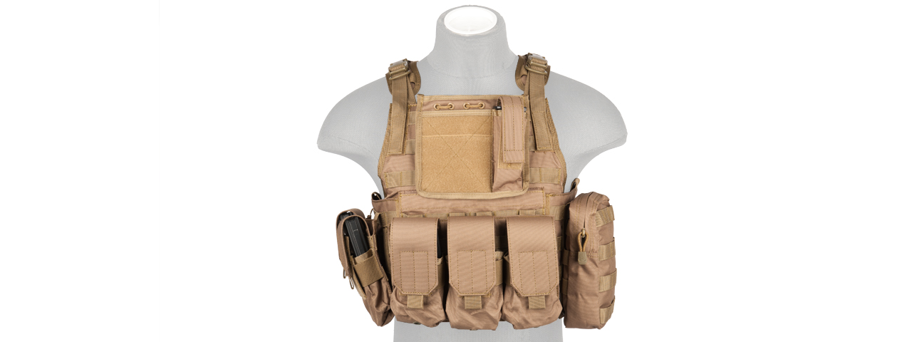 CA-305KN Assault Tactical Vest (Coyote Brown) - Click Image to Close