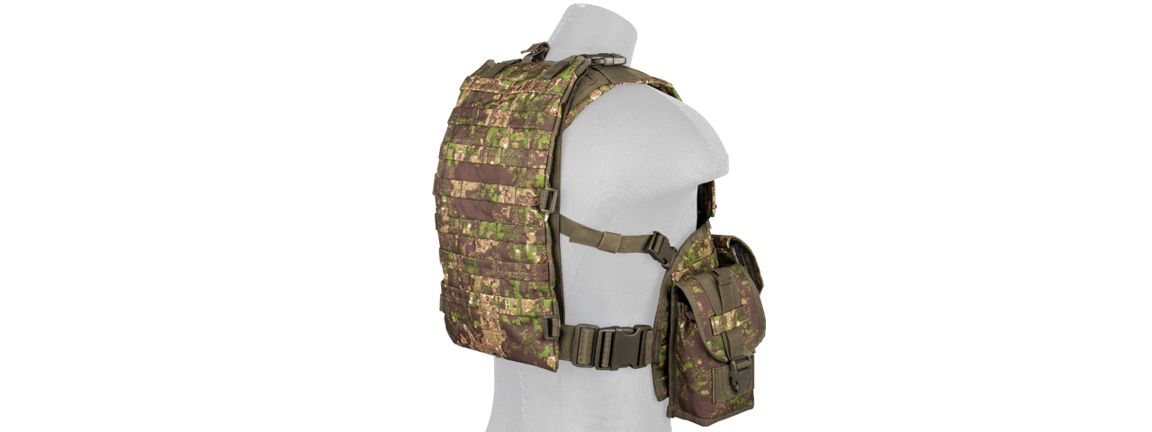 CA-307P MODULAR CHEST RIG (PC GREEN) - Click Image to Close