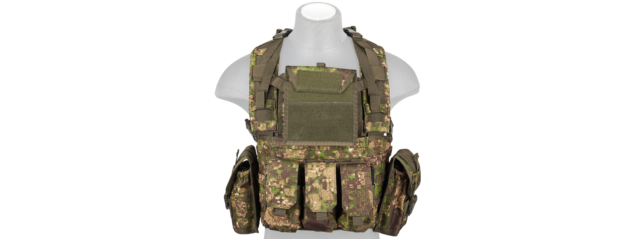 CA-307P MODULAR CHEST RIG (PC GREEN)