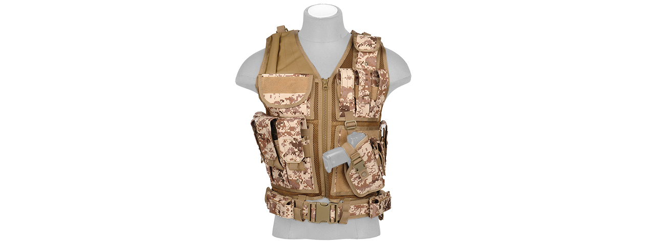 CA-310DD CROSS DRAW VEST w/HOLSTER (DD) - Click Image to Close