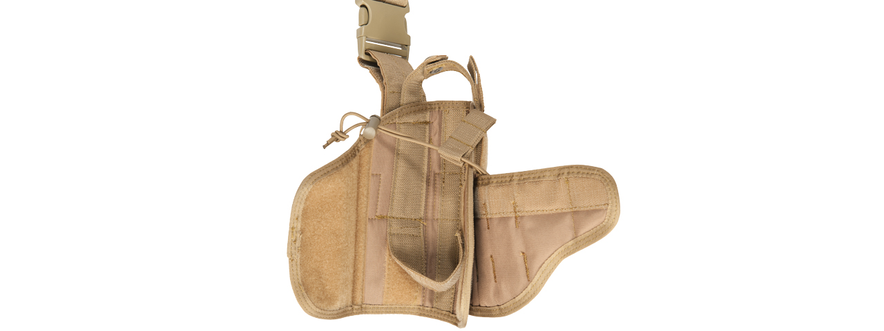 Lancer Tactical 600D Nylon Tornado Drop Leg Holster (Color: Coyote Brown)