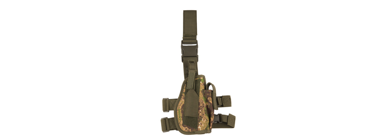CA-323P TACTICAL 600D POLYESTER DROP LEG HOLSTER (PC GREENZONE) - Click Image to Close