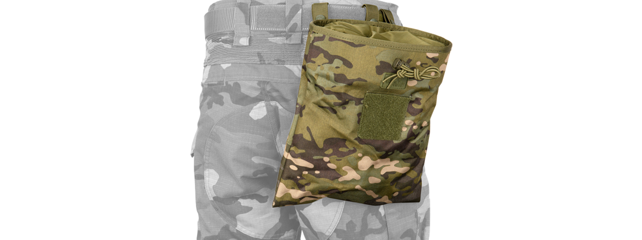 Lancer Tactical Nylon Foldable Dump Pouch (CAMO TROPIC) - Click Image to Close