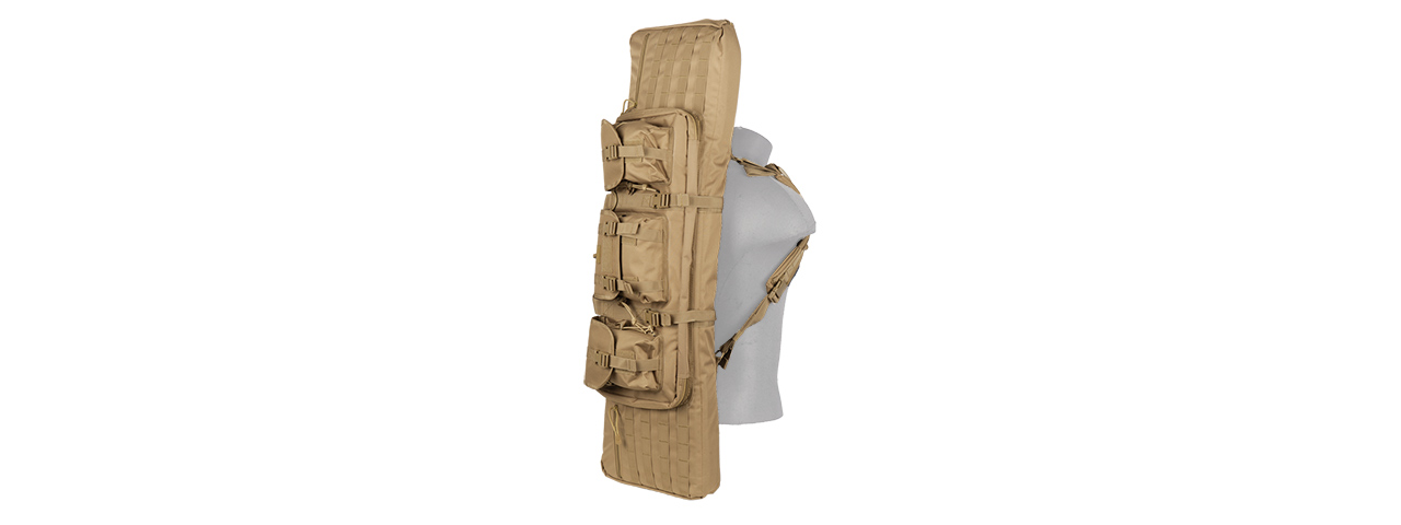 CA-343T2 MOLLE 42" DOUBLE GUN BAG (COLOR: TAN)