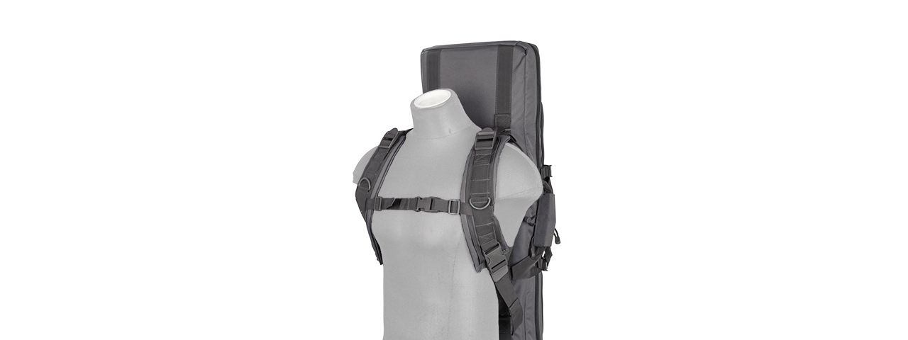 CA-345GY MOLLE 36" DOUBLE GUN BAG (GRAY) - Click Image to Close