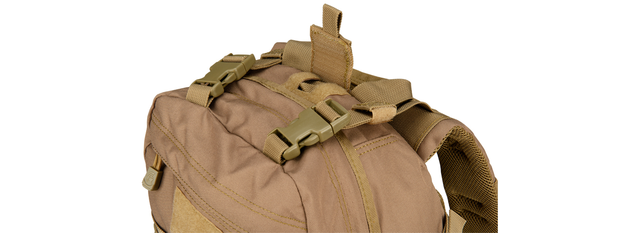 CA-353KN 600D NYLON EDC FAST MOLLE BACKPACK (KHAKI)