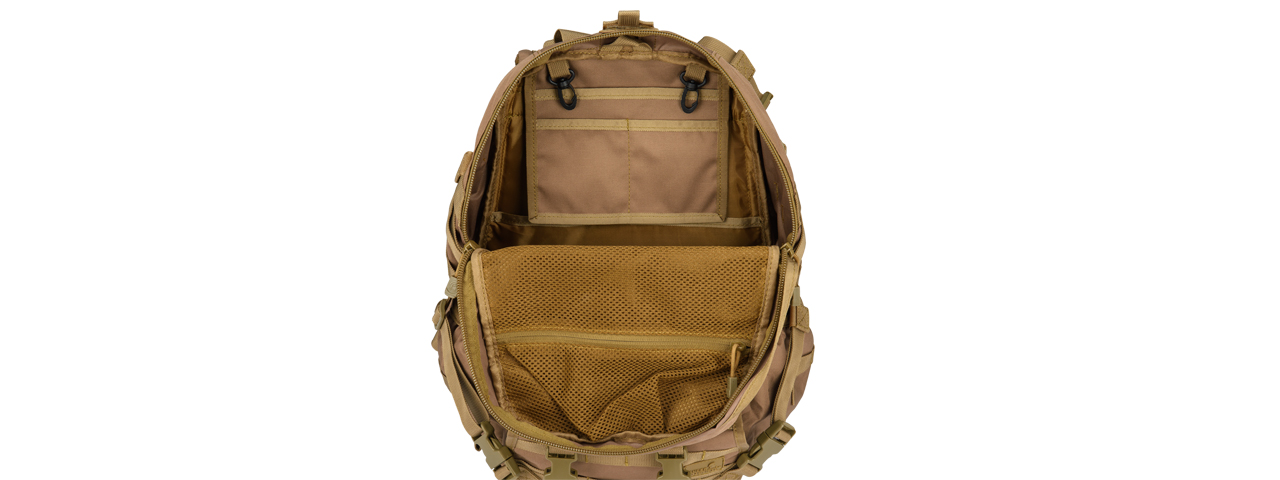 CA-353KN 600D NYLON EDC FAST MOLLE BACKPACK (KHAKI)