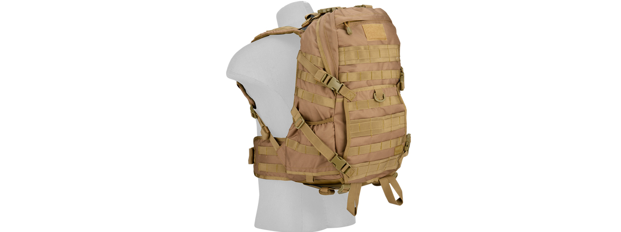 CA-353KN 600D NYLON EDC FAST MOLLE BACKPACK (KHAKI)