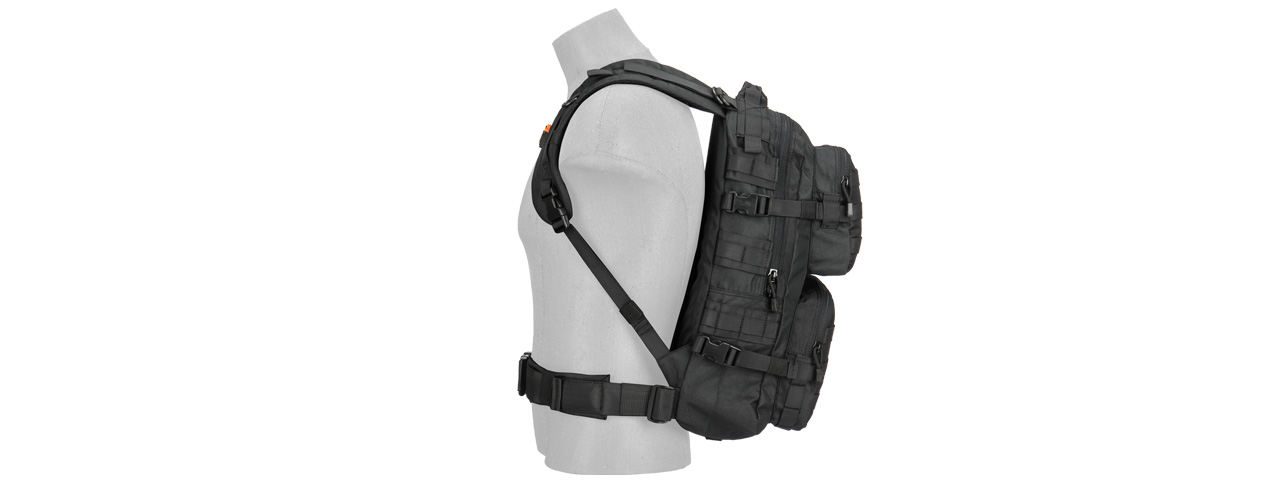 Lancer Tactical CA-355B Multi-Purpose Backpack, Black - Click Image to Close