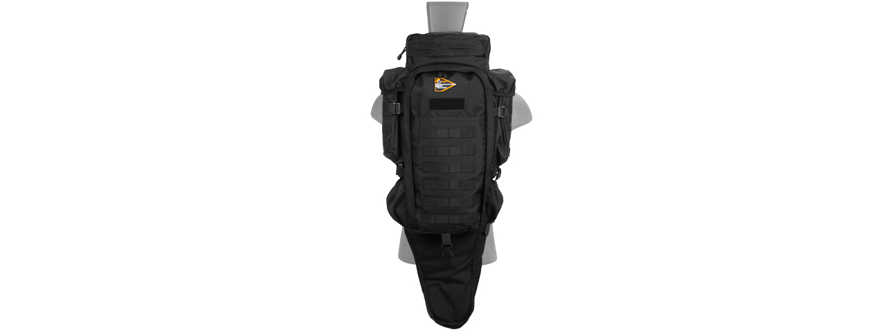 Lancer Tactical CA-356B Rifle Backpack, Black - Click Image to Close