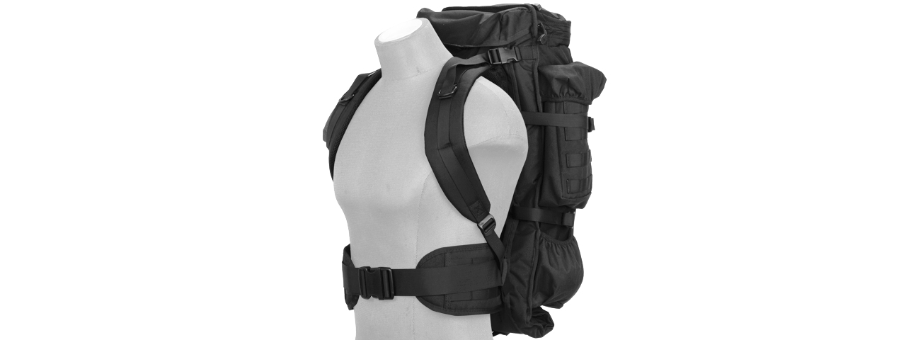 Lancer Tactical CA-356B Rifle Backpack, Black - Click Image to Close