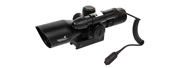 CA-414BG 2.5-10X40 EG RED & GREEN DUAL ILLUMINATED SCOPE W/ GREEN LASER