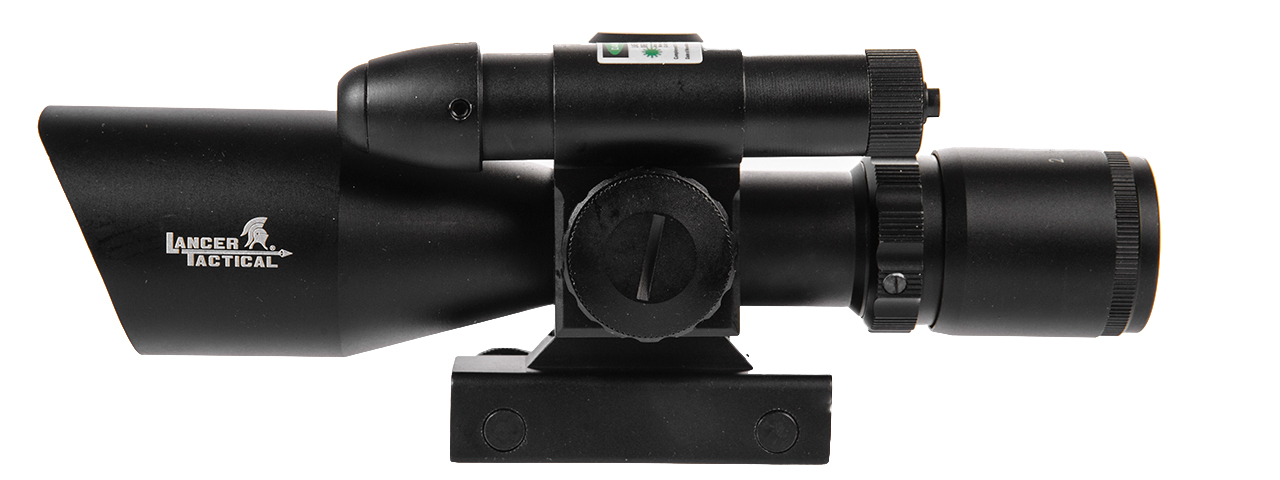 CA-414BG 2.5-10X40 EG RED & GREEN DUAL ILLUMINATED SCOPE W/ GREEN LASER - Click Image to Close