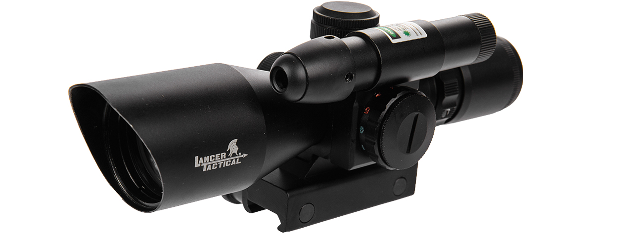 CA-414BG 2.5-10X40 EG RED & GREEN DUAL ILLUMINATED SCOPE W/ GREEN LASER - Click Image to Close