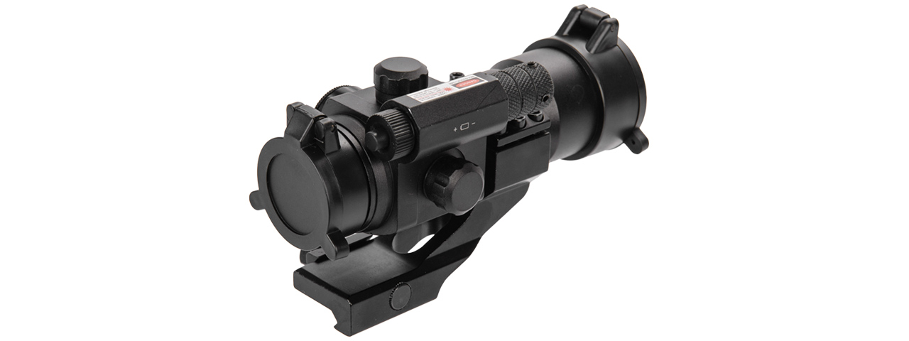 CA-445BA RED & GREEN DOT SCOPE W/ RED LASER SIGHT (BLACK) - Click Image to Close