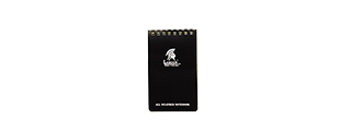 CA-5018 OUTDOOR MILITARY STYLE WEATHERPROOF 4X6 NOTEPAD (BLACK)
