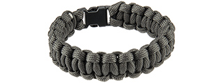 CA-5027 9" PARACORD BRACELET W/ SMALL BUCKLE (GRAY)
