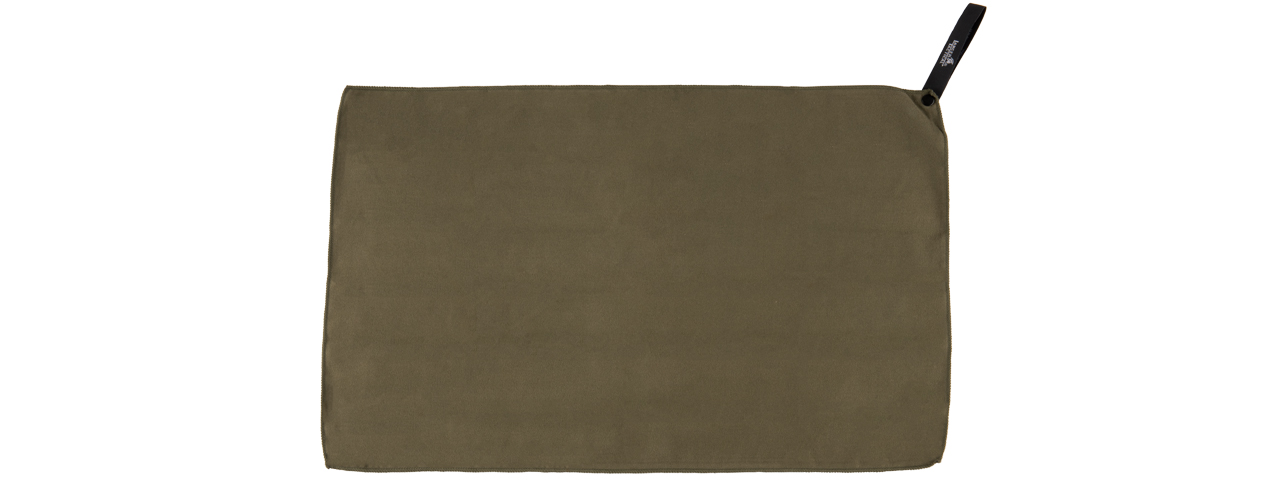 CA-5100 MICRO FIBER ALL-PURPOSE FAST DRY TRAVEL TOWEL (OD GREEN) - Click Image to Close