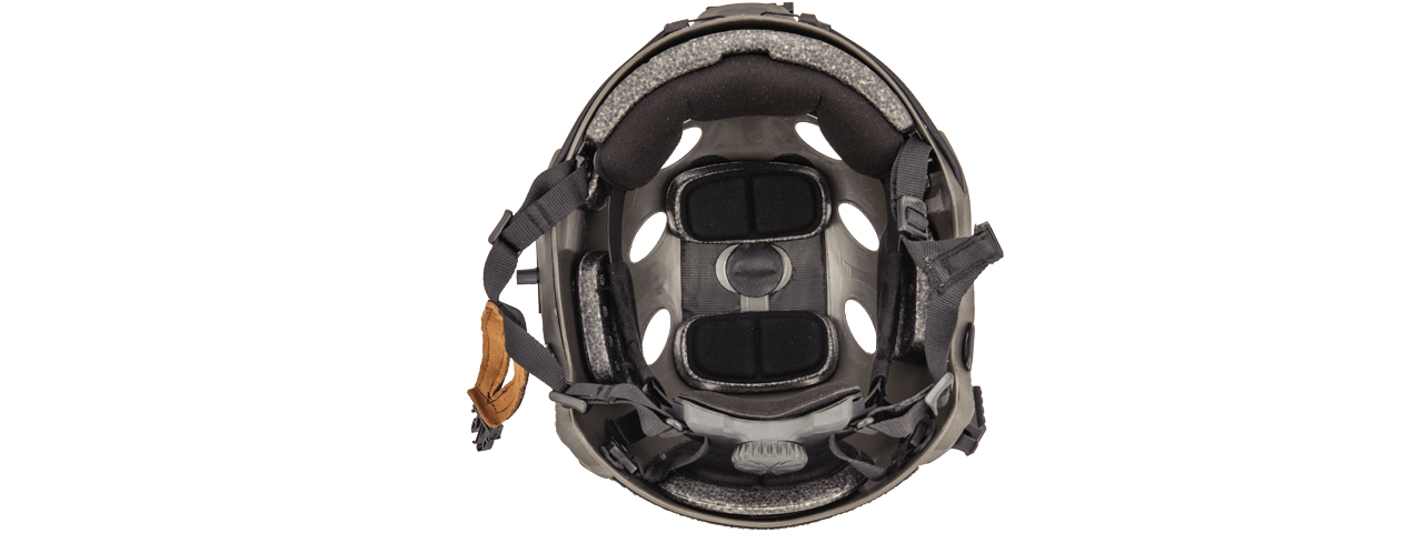 Lancer Tactical PJ Airsoft Helmet w/ Side Rails [MD/LG] (FOLIAGE GRAY)