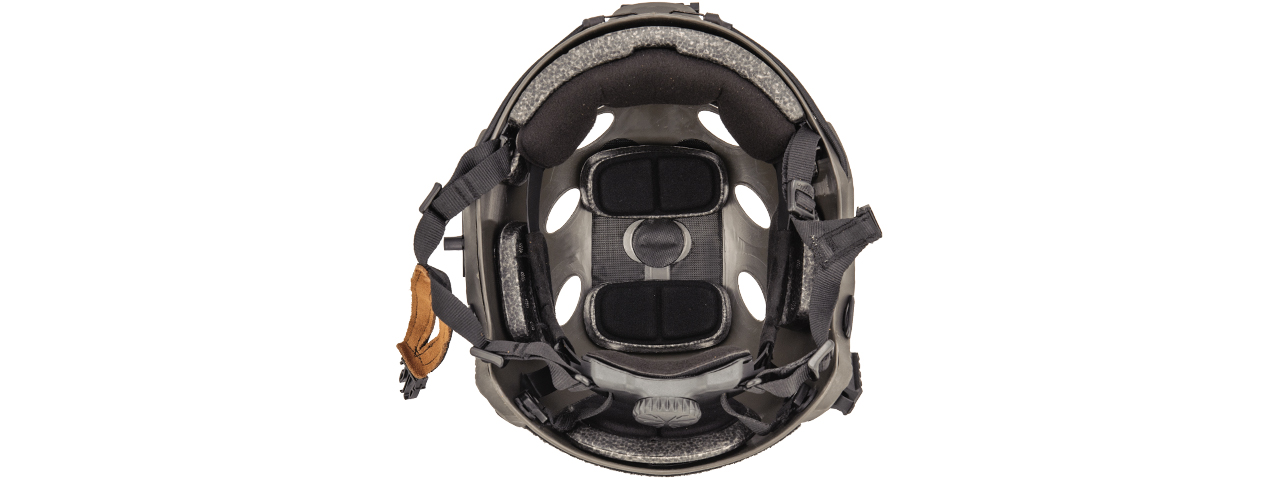 Lancer Tactical PJ Airsoft Helmet w/ Side Rails [LG/XL] (FOLIAGE GRAY) - Click Image to Close